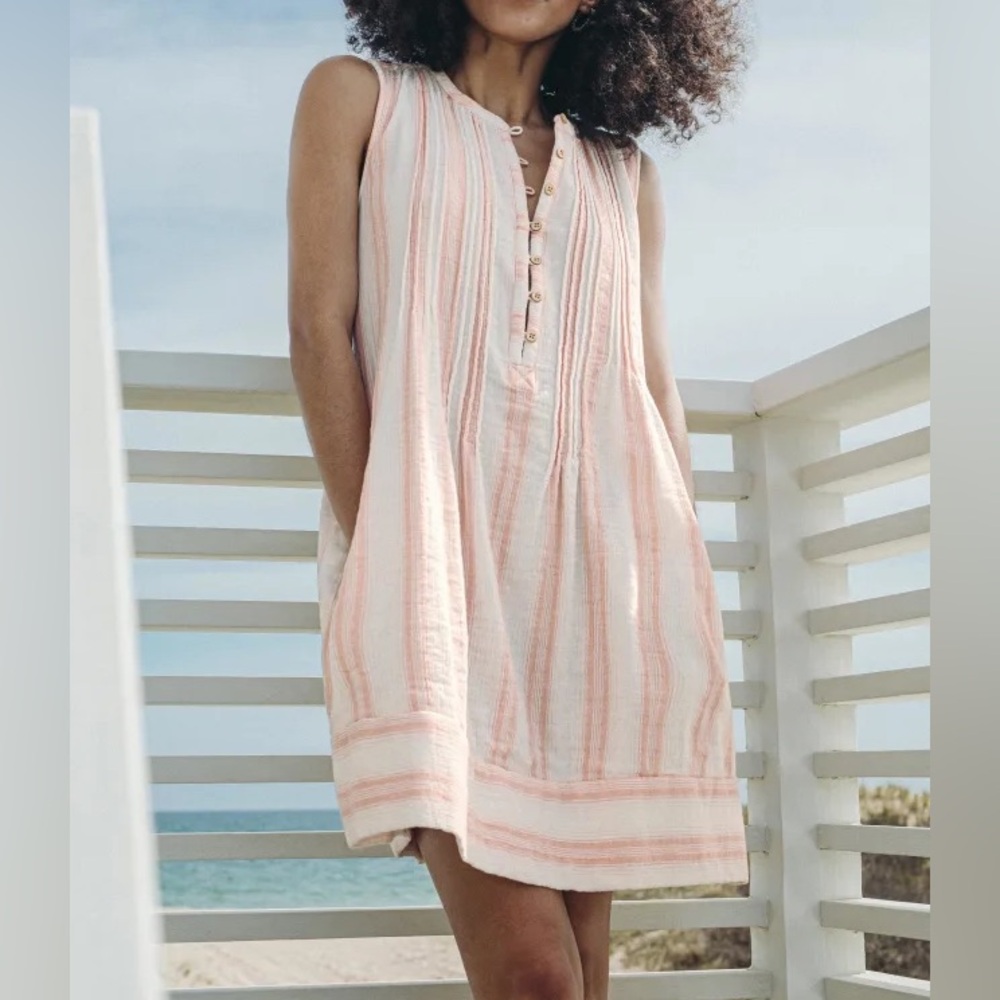 Faherty Isha dress in Maple Serape. Medium. Lightly worn.